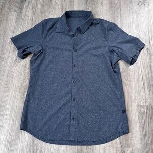 Lululemon Shirt Mens small-medium Blue Airing Easy Short Sleeve Everyday